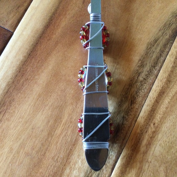 ✔️ Stainless Steel Beaded Dessert Server - Picture 5 of 6